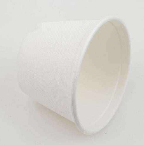 Golden Apple, 4oz-50ct Portion cups. Compostable Sugarcane/Bagasse. Biodegradable. Sample food cups....
