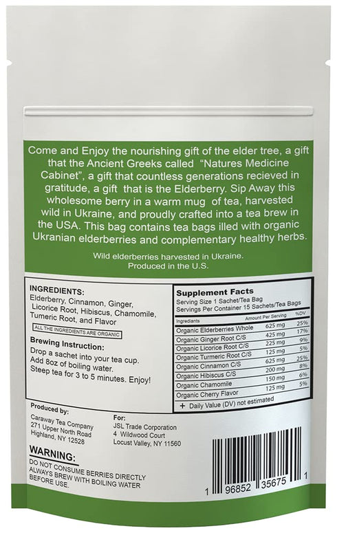 Elderberry Herbal Superfood Blend Tea...