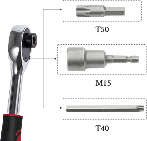 Hard Top Door Removal Torx Set Tool Kit Replace 82214166AB 68361574AB Compatible for Jeep Wrangler JL JK Gladiator Rubicon Sahara 2-4 Doors 2007-2...