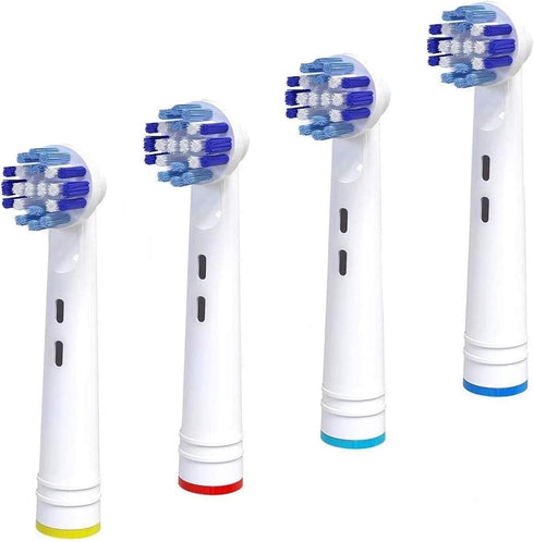 Replacement Brush Heads Compatible with OralB Braun- Pack of 4 Professional Electric Toothbrush Heads- Precision Refills for Oral-b 7000, Clean, O...
