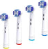 Replacement Brush Heads Compatible with OralB Braun- Pack of 4 Professional Electric Toothbrush Heads- Precision Refills for Oral-b 7000, Clean, O...