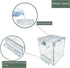 PINVNBY Bird Bath Box,Parrot No-Leakage Bathtub for Cage Hanging Tube Shower Box Cage Accessory with Water Injector and Balls Toys for Small Pet B...