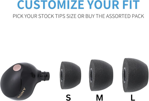 Comply Memory Foam Replacement Earbud Tips for Sony True Wireless Earbuds | Ultimate Comfort, Secure Fit, Superior Noise Isolation | Anti Slip, Pr...