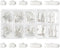 PH PandaHall about 100 Pcs Iron Ribbon Bracelet Bookmark Pinch Crimp Clamp End Findings Cord Ends Fasteners Clasp Leather Crimp Ends 5 Sizes Lengt...