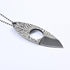 MINI Full Tang Neck Knife with Sheath/Necklace, Fixed Blade EDC Knife, 3" Small Tool Knife for Men Women, EDC Utility Knife Box Cutter...