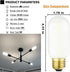 Leools E26 LED Bulb 6W Equivalent e26 led Bulb 60 Watt Dimmable Daylight 4000K Frosted Glass E26 Edison Bulb AC120V 600lm Tubular T14 T45 LED Bulb...