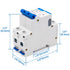 Baomain Low-Voltage Mini Circuit Breaker NXB-63(DZ47-63) C40 40A 2 Pole 400V DIN Rail Mount White...