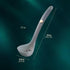 SiXi SS kitchen Silicone Soup Ladle,Heat Resistant,Non-stick Seamless Rubber Deep Serving Spoon for Soups, Stews, Dressings, and More -Clear 1pcs...