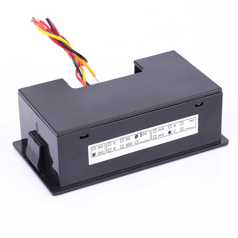 LCD DC Voltmeter,YB5135D Digital Three Wire Voltage Meter Monitor Voltmeter,LCD Display with Blue Backlight,ABS Waterproof Shell,High Measurement ...