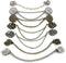 7Pcs Retro Sweater Chain Shawl Clips Cardigan Dresses Clip Collar Clip with Chain for Women Girls...
