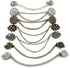 7Pcs Retro Sweater Chain Shawl Clips Cardigan Dresses Clip Collar Clip with Chain for Women Girls...