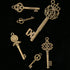 CHuangQi Vintage Skeleton Keys Set, Filigree Steampunk Keys, Antique Bronze Keys Charms Pendants, Different Style...