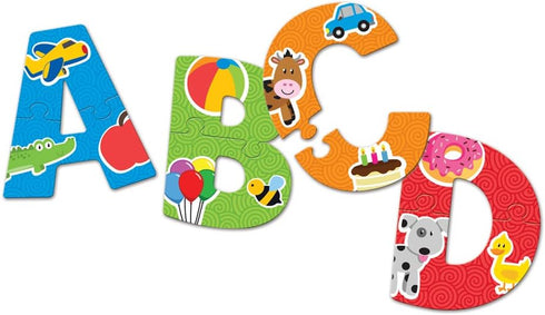 Learning Resources Alphabet Puzzle Cards, Early ABCs, Toddler Puzzle, 26-Self Correcting Puzzles, Alphabet Toys for Toddlers, ABC toys, 52 Pieces,...