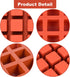 2 Pack Square Silicone Mold, Candy Chocolate Mousse Cake Baking Mold Dessert Molds for Soap,Ice cream,Truffle,Brownie...