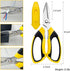 Utility Scissors Heavy Duty, Ultra Sharp Blade Shears with Protective Case, Multipurpose Stainless Steel Scissors For Cutting Cardboard, Fabric, C...