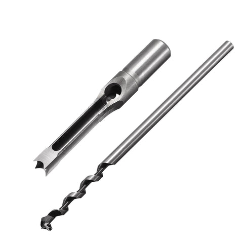 uxcell Square Hole Drill Bits for Wood 5/8" x 213mm Mortising Chisel Bit Auger Spur Cutter Tool for Woodworking Carpentry Drilling Tool...
