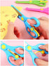 Children Scissors,Kids’ Artwork Blunt Tip Anti-Pinch Shears Students Cutter Scissors for DIY Handcraft Projects(5pcs)...