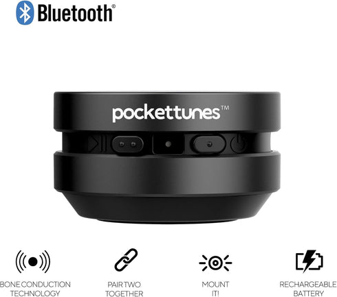 Bluetooth Speaker, Bone Conduction Portable Wireless Speaker with Louder Volume, Crystal Clear Sound, Rich Bass, Mini Music Player for Home, Outdo...