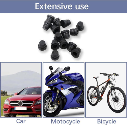 18Pcs Car Brake Bleeder Screw Caps, Grease Fitting Caps, Waterproof Dustproof Rubber Zerk Covers, Car Brake Bleeder Nipple Caps Replacement, Unive...