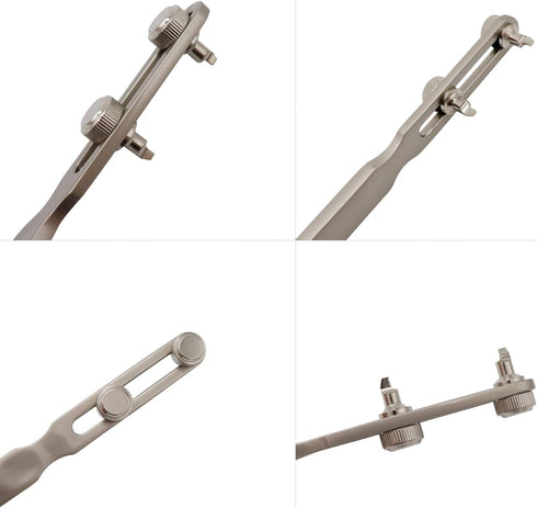 LYECUN Watch Back Remover Tool, Adjustable Watch Wrench for Threaded Back Covers...