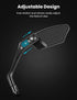 MAGICYCLE 2024 New 360 degree retractable Bike Mirrors 1 Pair Handlebar Rear View Mirror E-Bike Mirrors Adjustable Rotatable Safe Wide Angle HD Gl...