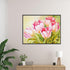 MOER SKY Tulip Roses 5D Diamond Painting Kits, Pink Flower Full Round Drill Diamond Art, Beautiful Flower Diamond Craft Arts, Valentine's Day New ...