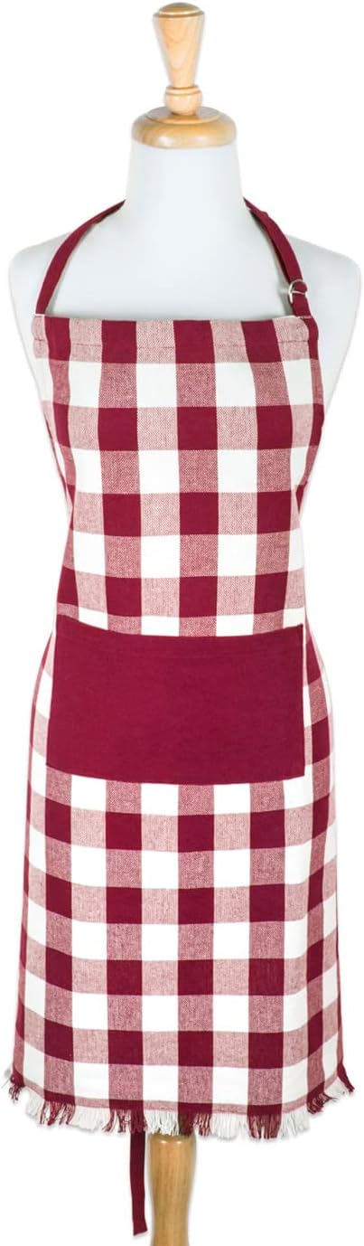 DII Unisex Buffalo Check Kitchen Collection, Classic Farmhouse Chef Apron, One Size...