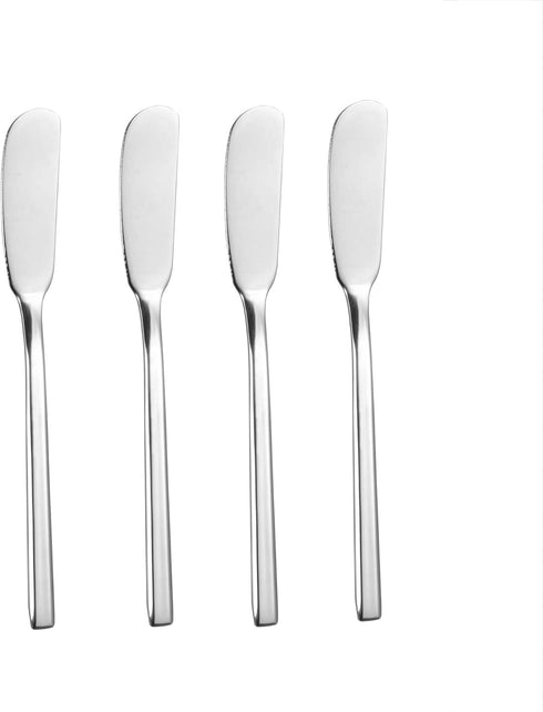 IMEEA Butter Knife Stainless Steel Butter Knife Spreader 6.5-Inch Cheese Spreaders, Set of 4...
