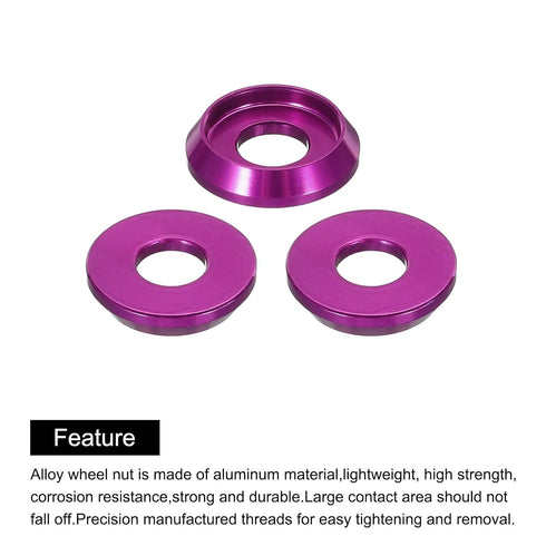 MECCANIXITY M4 Cone Cup Countersunk Washers,Hole Dia 4mm/0.16" Aluminum Gaskets Cup Head Washer Gasket for Screw RC/FPV/PC/Drone/Mechanical Access...
