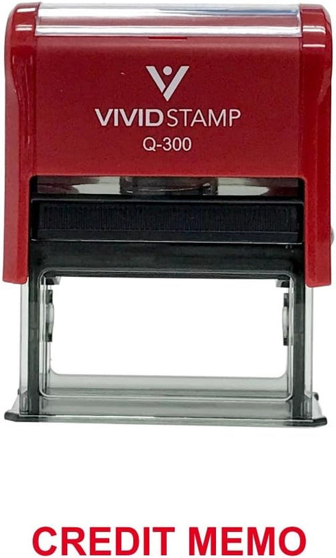 Credit Memo Office Stamp (Red Ink) - Large...