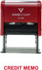 Credit Memo Office Stamp (Red Ink) - Large...