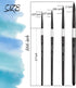 Dainayw Round Watercolor Paint Brushes 4Pcs Squirrel Hair Professional Brush for Artist Painting Watercolors, Acrylics, Inks,Gouache and Tempera, ...