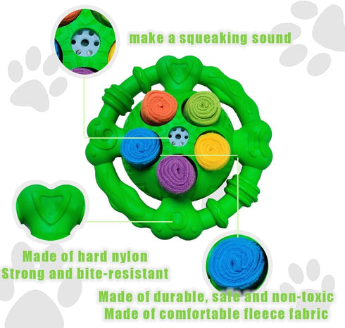 Dog Toys for Aggressive Chewers, Squeaky Tough Dog Chew Toys for Large Medium Small Dogs, Indestructible Durable Nylon Dog Toy, Encourage Natural ...