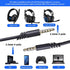Replacement for Astro A10 Cord, 2.0 M Audio Gaming Volume Control Headset Cable Braided Wire Also Works with A40/A40TR for Smartphone Tablets MP3 ...