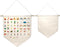 2Pcs Wall Hanging Brooch Jewelry Storage Case Canvas Display Stand, Wall Display Banners Enamel Pins, Buttons and Earrings Necklace Collections fo...