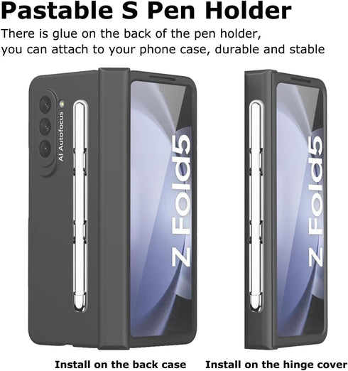 for Samsung Galaxy Z Fold 5 S Pen & Pen Holder, Slim Lightweight PC Z Fold 5 S Pen Holder New Stylus High Sensitive & Precision Silicone Tip Capac...
