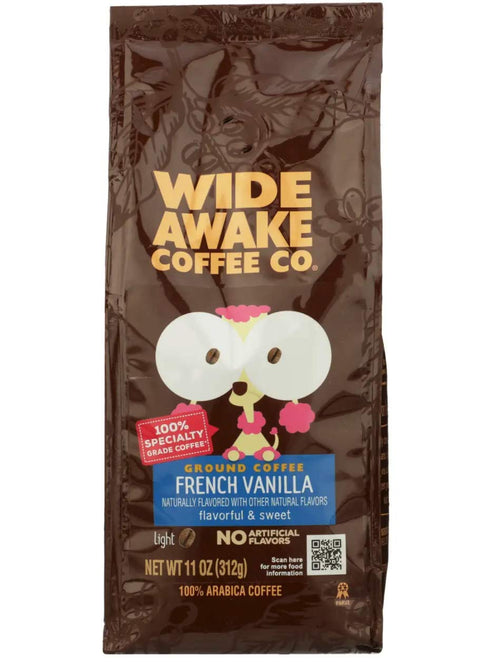 Wide Awake Coffee French Vanilla Ground Coffee, 12 Ounce...