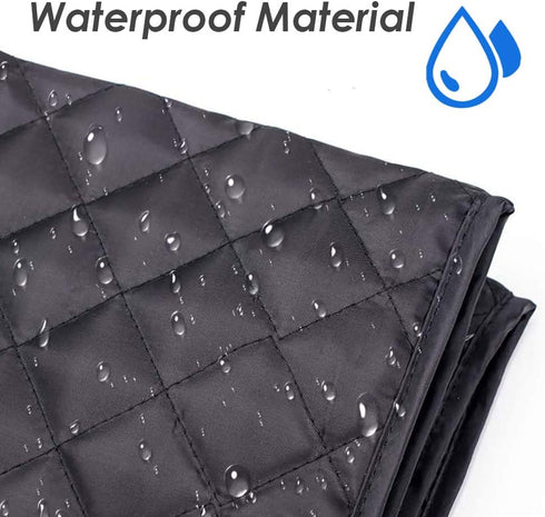Coffee Maker Cover COOSOO Stain Resistant Washable Covers with Storage Pocket Dust Protection Coffee Maker Appliance Cover for Kitchen...