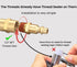 Air Hose Fittings And Quick Connect Air Fittings, 1/4 Inch NPT Brass Female Male Air Coupler Plug And Hex Nipple (13 Piece) Industrial Type D, Air...