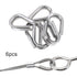 1/4" Wire Rope Thimbles 6Pcs, M5 Stainless Steel Thimble for Diameter Cable Rigging...