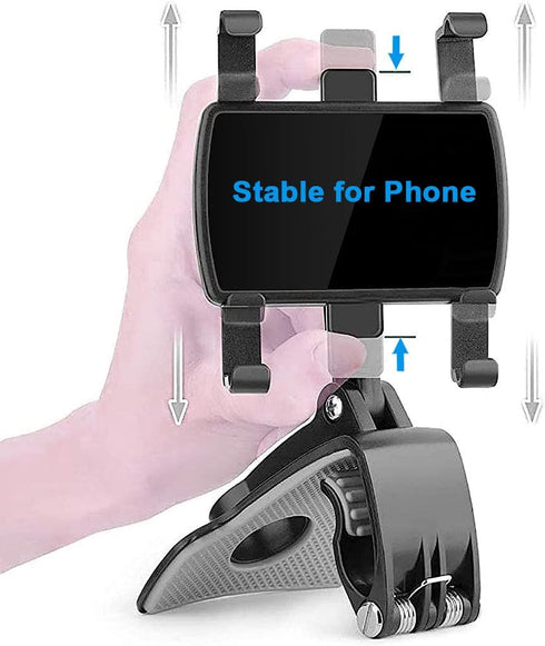 Car Phone Holder Mount, 360 Degree Rotation, Dashboard and Rearview Mirror, Compatible with iPhone, Samsung, Huawei, Nokia, LG, 4-7 Inch Smartphon...