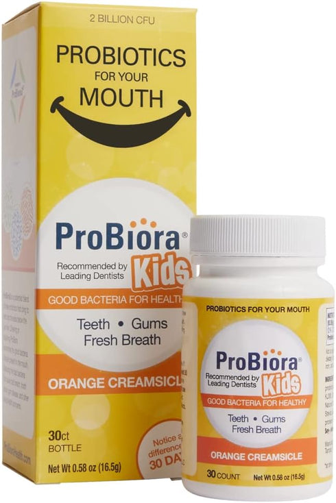 ProBiora Kids Oral-Care Chewable Probiotic Tablets | Probiotic Supplement Designed Specifically for Kids | Healthier Teeth & Gums | Fresher Breath...