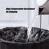 100 Count Trash Bags, jixik 5 Gallon Garbage Bags with Handlees 18''×23.6‘’ Unscented Black Trash Bag for Kitchen, Bedroom Livingroom, Bathroom...