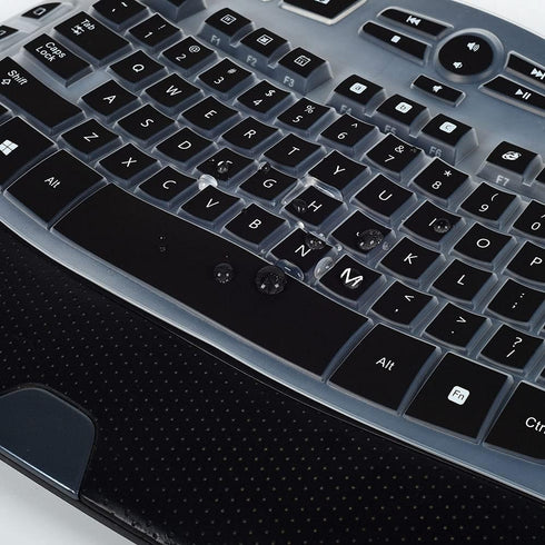 Keyboard Cover for Logitech K350 MK570 MK550 Keyboard Skin for Logitech K350 MK550 MK570 Wireless Wave Keyboard Cover Protective Skin Accessories,...