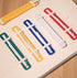 100 Pcs Plastic Paper Fasteners Colorful Plastic Document File Fastener 2-Hole Binder Clips Paper, Loose-Leaf Binding Clamp...