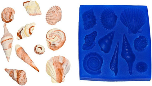 Shell Set 9 Mold S191 by First Impressions Silicone Molds...