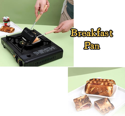 Haofy Sandwich Double Sided Skillet Sandwich Baking Pan Bread Crimp Sealing Baking Pan Double Sided Toasting...