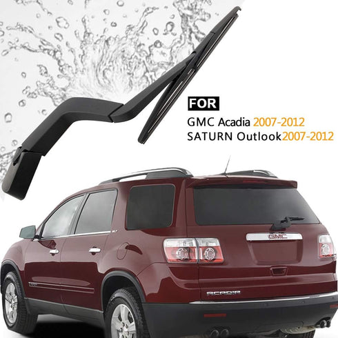 For Genuine 15276248 Window Wiper Arm Set-Replacement For GMC Acadia,Saturn Outlook 2007-2012, Rear Windshield Wiper Arm Blade Assembly-Factory OE...