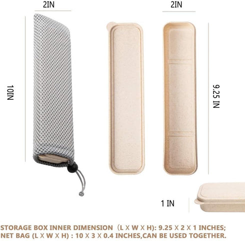 sansheng travel silverware case Portable?Travel Tableware Storage Box,utensil case for lunch bag?Flatware Chopsticks Spoon Fork Storage Box...
