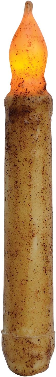 Hearthside Collection Burnt Ivory 6" Timer Taper...